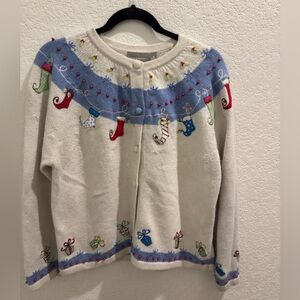 Croft and Barrow Festive Women's Sweater with Holiday Motifs